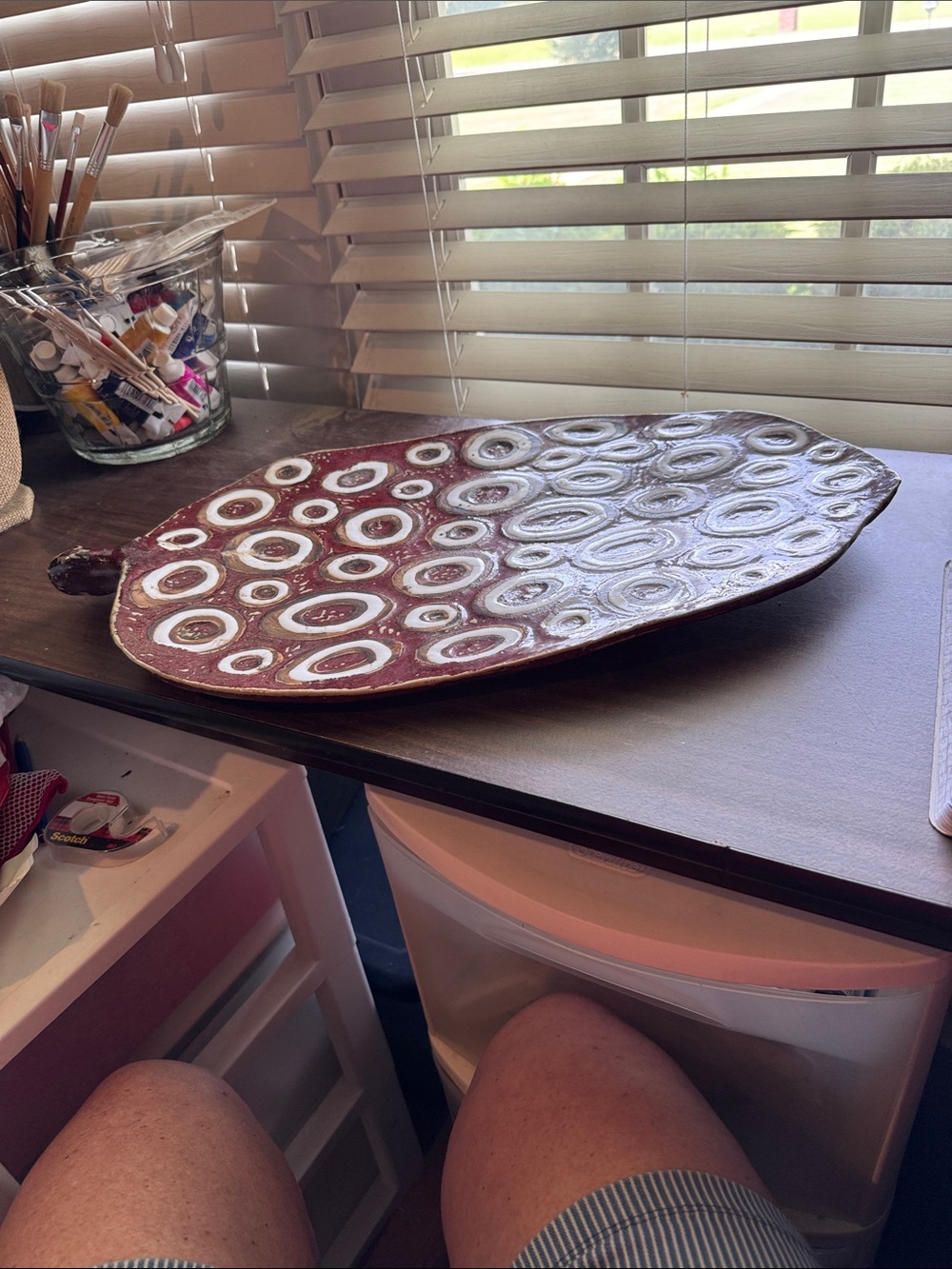 Large Leaf Shaped Serving Platter